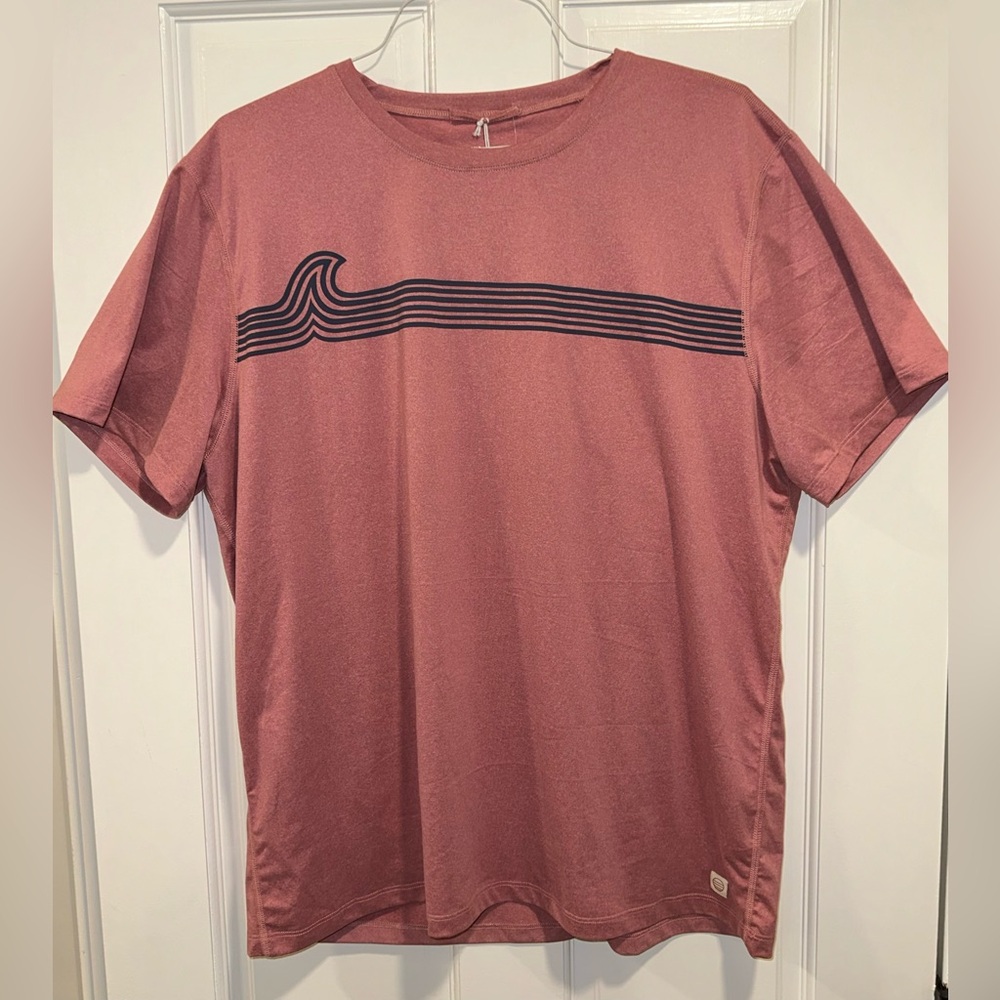 Mens XL Marine Layer Rose Wine Short Sleeve T-shirt Sport Graphic Tee NWT